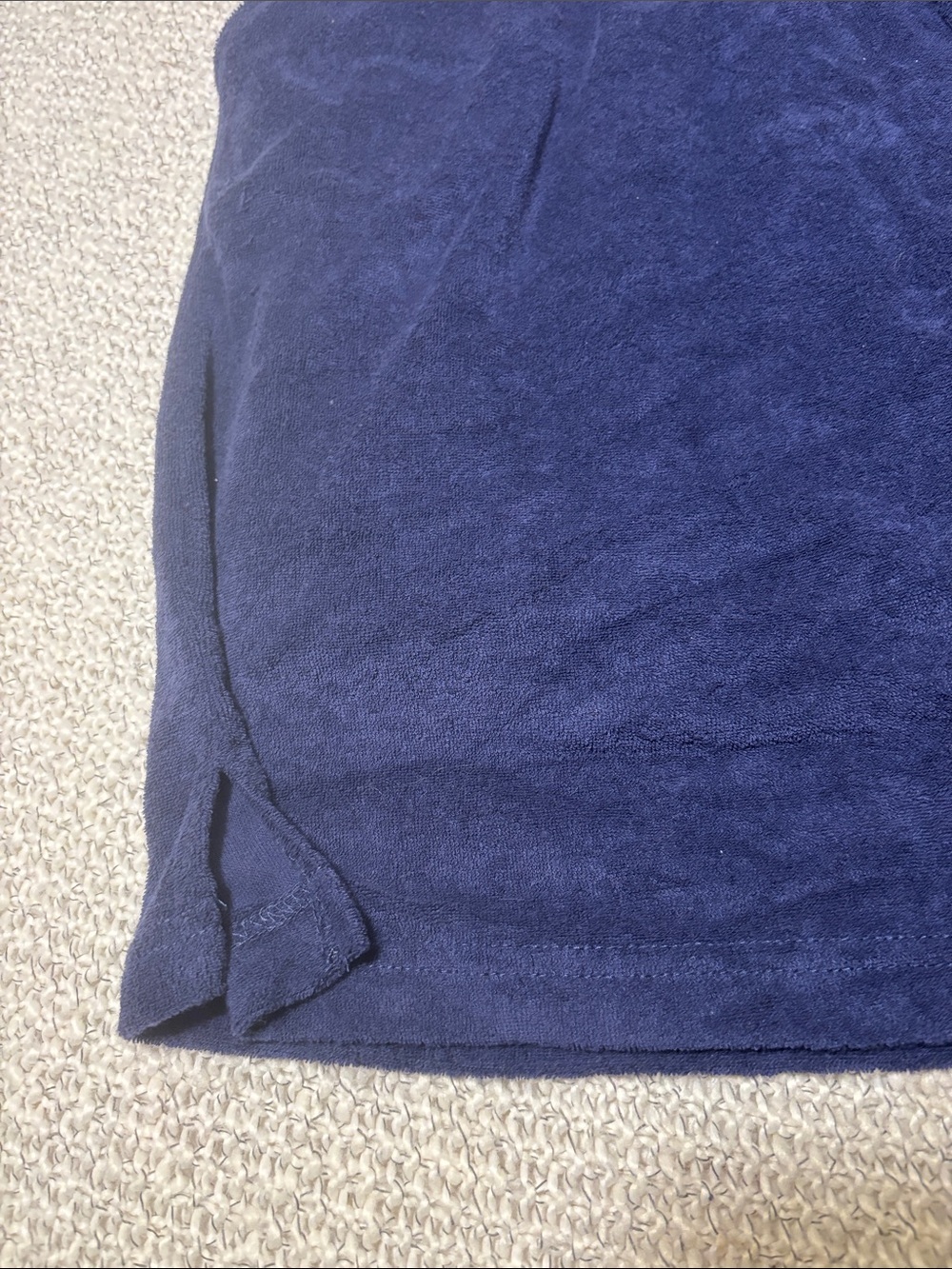 Athletic Navy Pull-On Terry Skirt with Shorts and Pockets - Picture 8 of 9